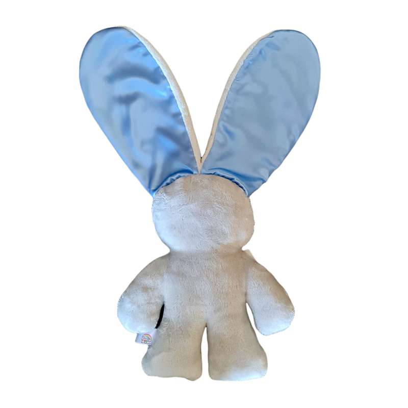 Personalized Grey and Blue Snuggle Bunny
