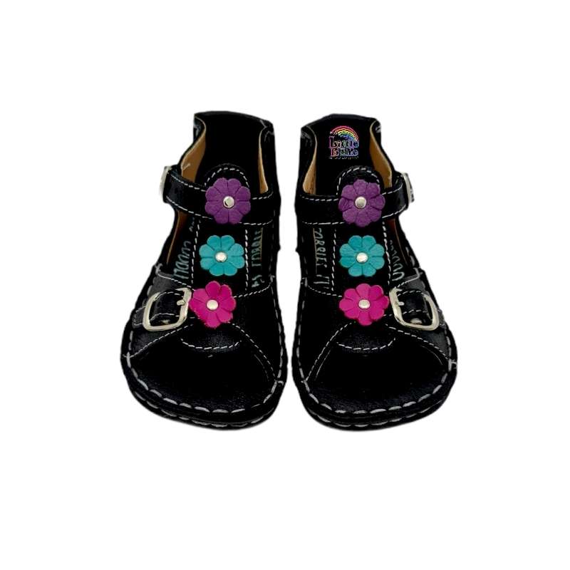 Cobbles - Black and Rainbow Flowers (2,3,4,5,6)