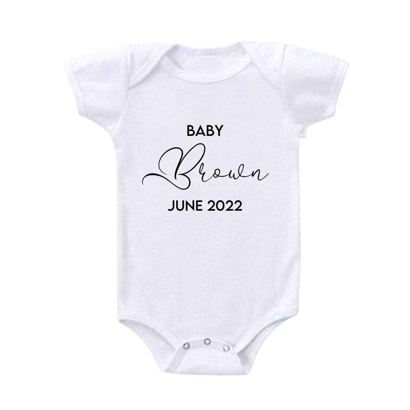 Personalized Baby Announcement Vest