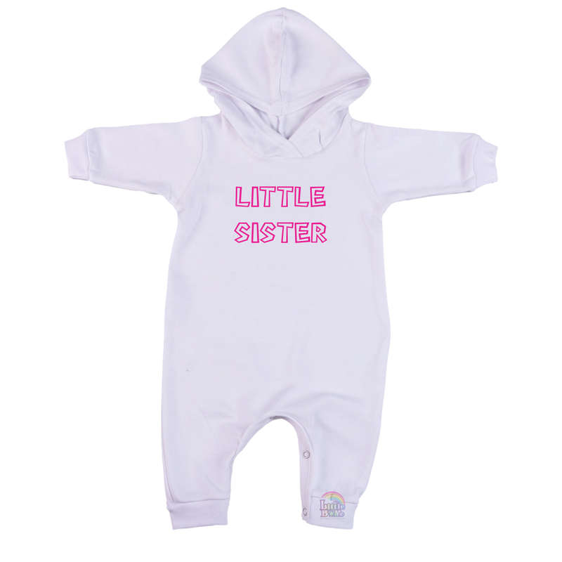 Little Sister Hooded Romper (0-24mnts)