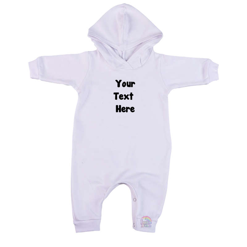 Personalized Hooded Romper (0-24mnts)