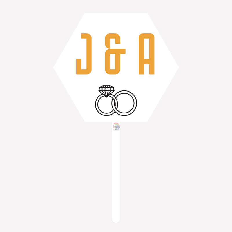 Personalized Acrylic Clear Cake Topper