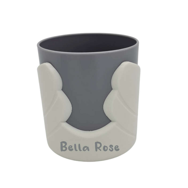Personalized Kids Swan Mug (White and Grey)