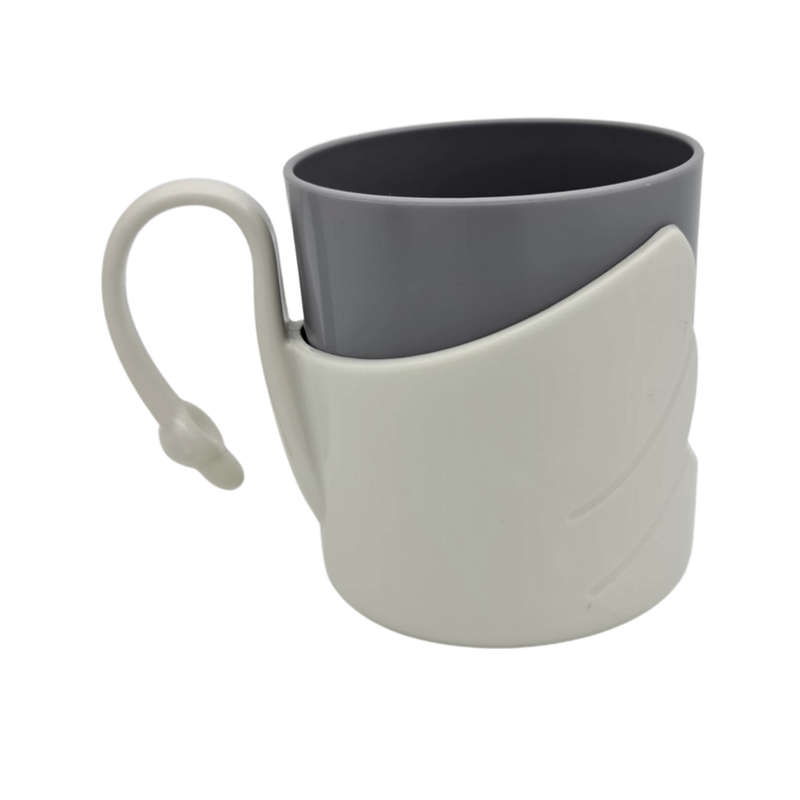 Personalized Kids Swan Mug (White and Grey)