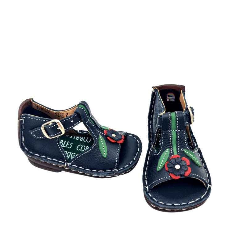 Cobbles - Navy & Red Sandal (2,3,4,5,6)