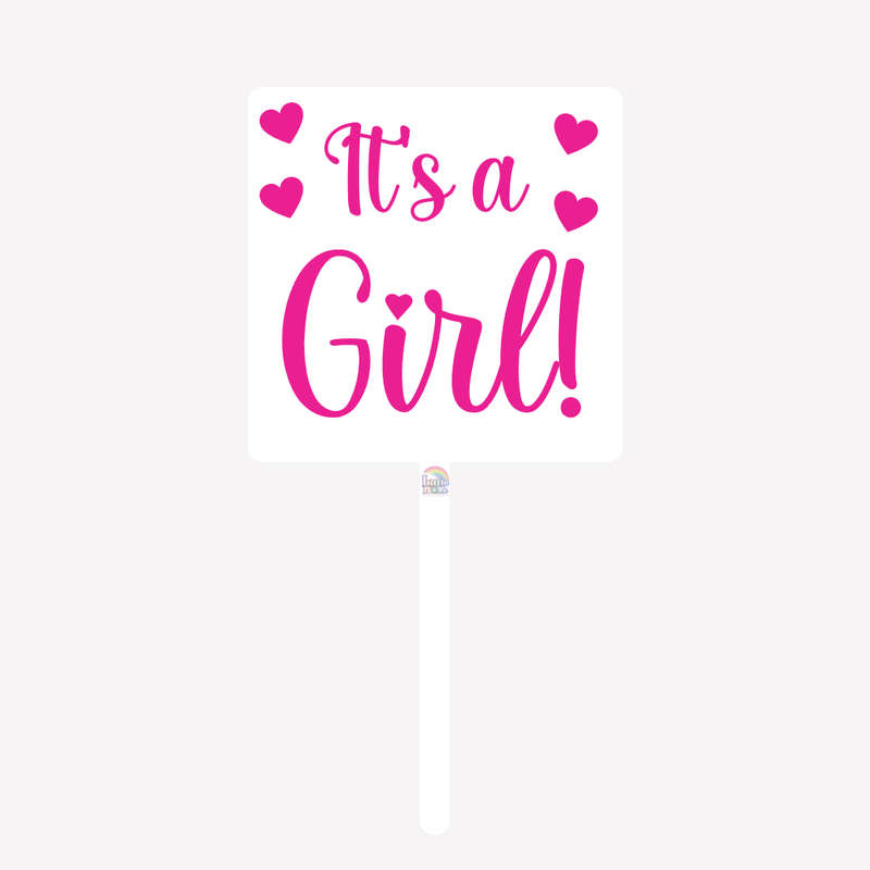 Personalized Acrylic Clear Cake Topper