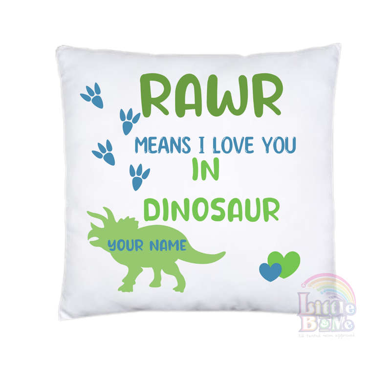 Personalized Dino Cushion