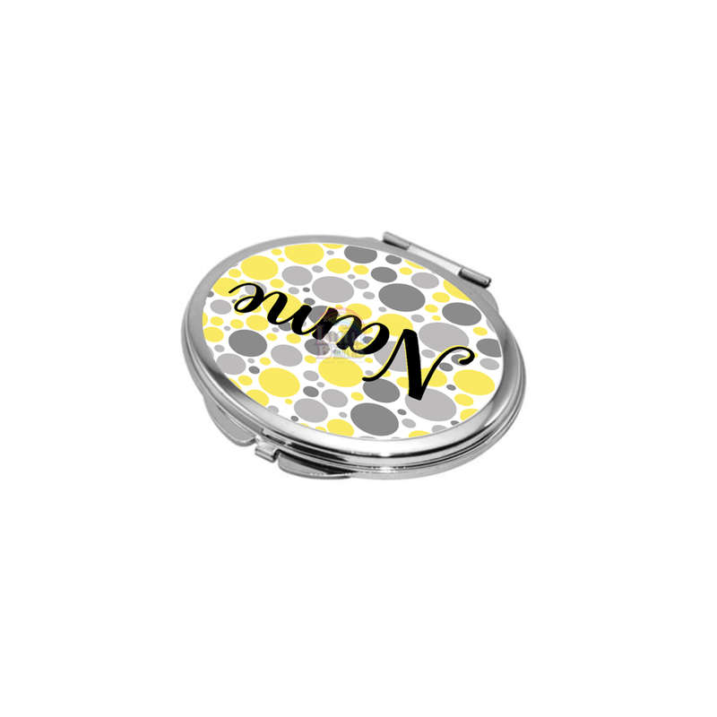 Personalized Compact Mirror - Yellow