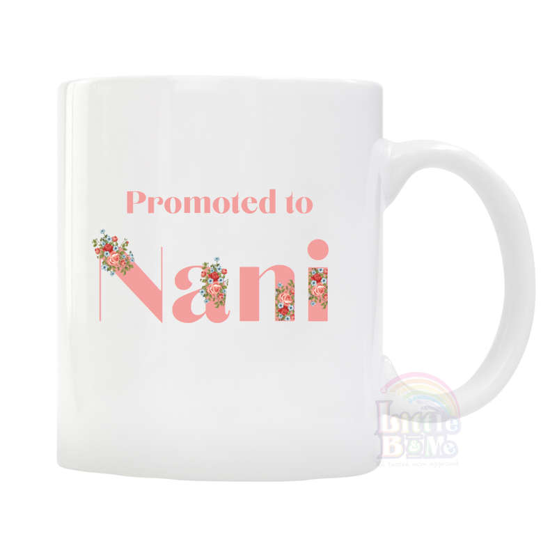 Personalized Promoted To Pink Mug