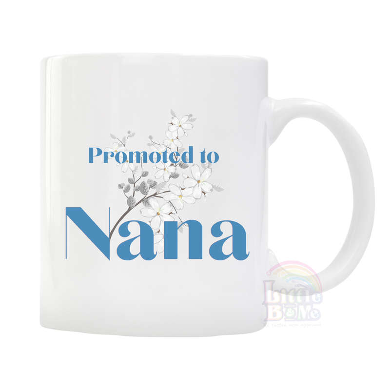 Personalized Promoted To Blue Mug