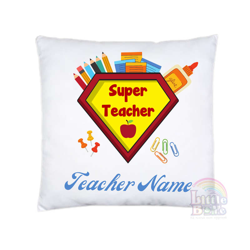 Personalized Super Teacher Cushion
