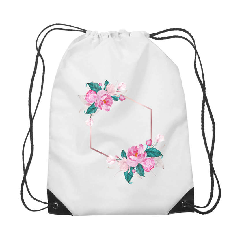 Personalized Frame Drawstring Bag