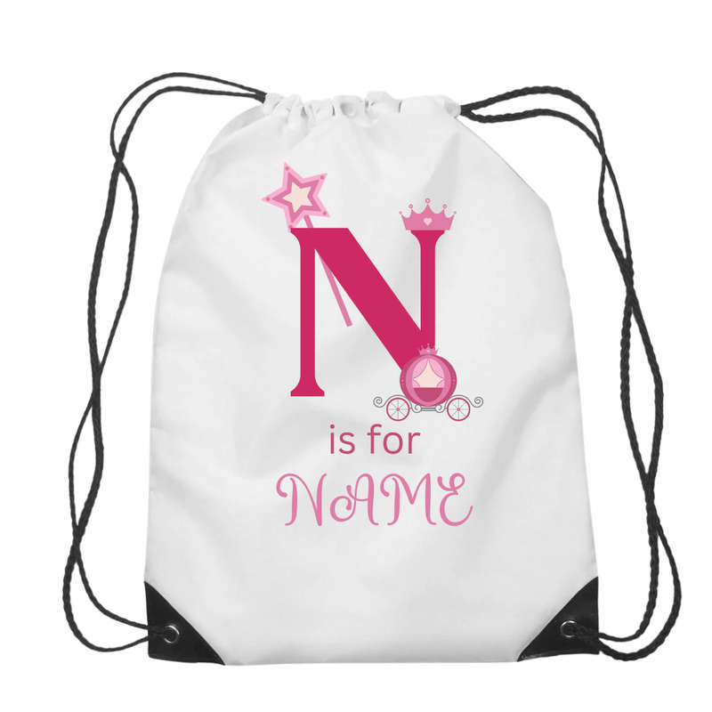 Personalized Girl Drawstring Bag