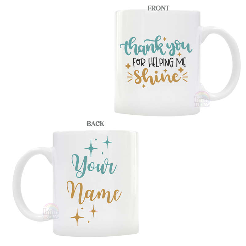 Personalized Thank You Shine Mug