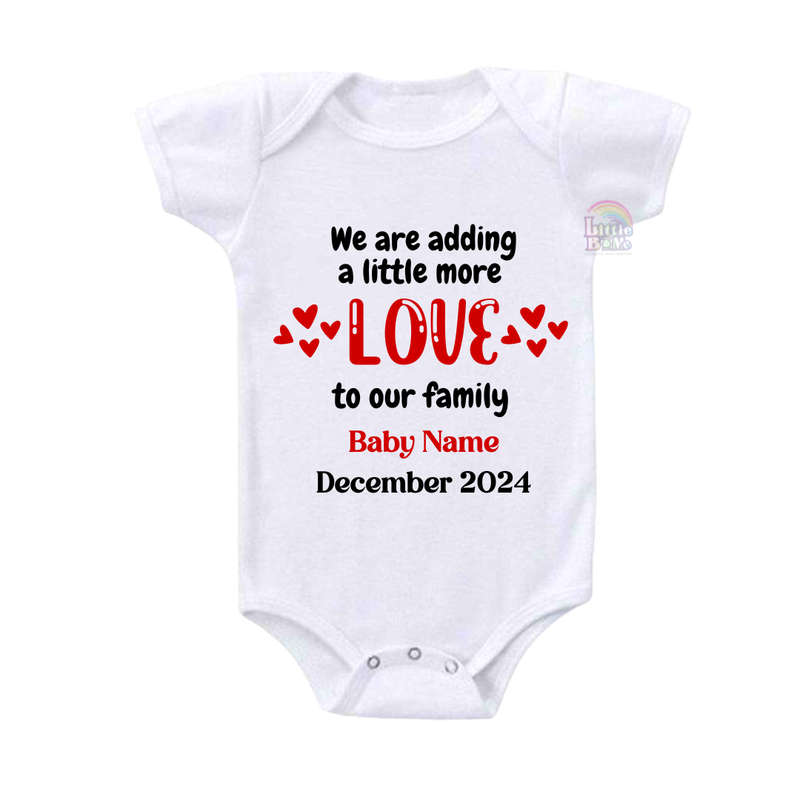 Personalized Love Baby Announcement