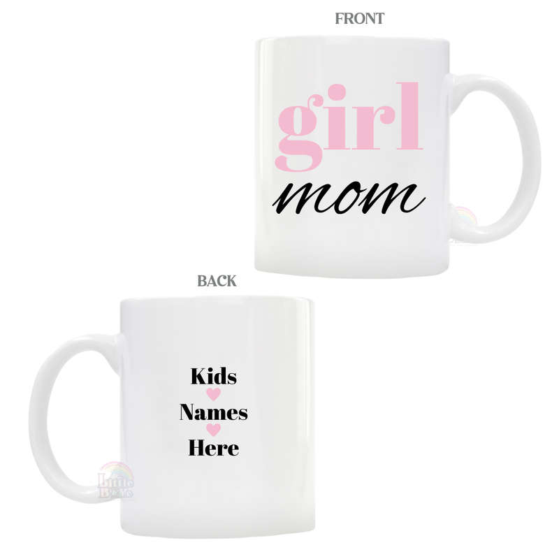 Personalized Girl Mom Mug