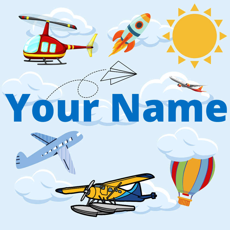 Personalized Wooden 12 Piece Sky Puzzle Square