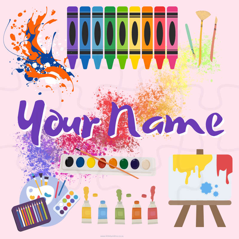 Personalized Wooden 12 Piece Art Puzzle Square