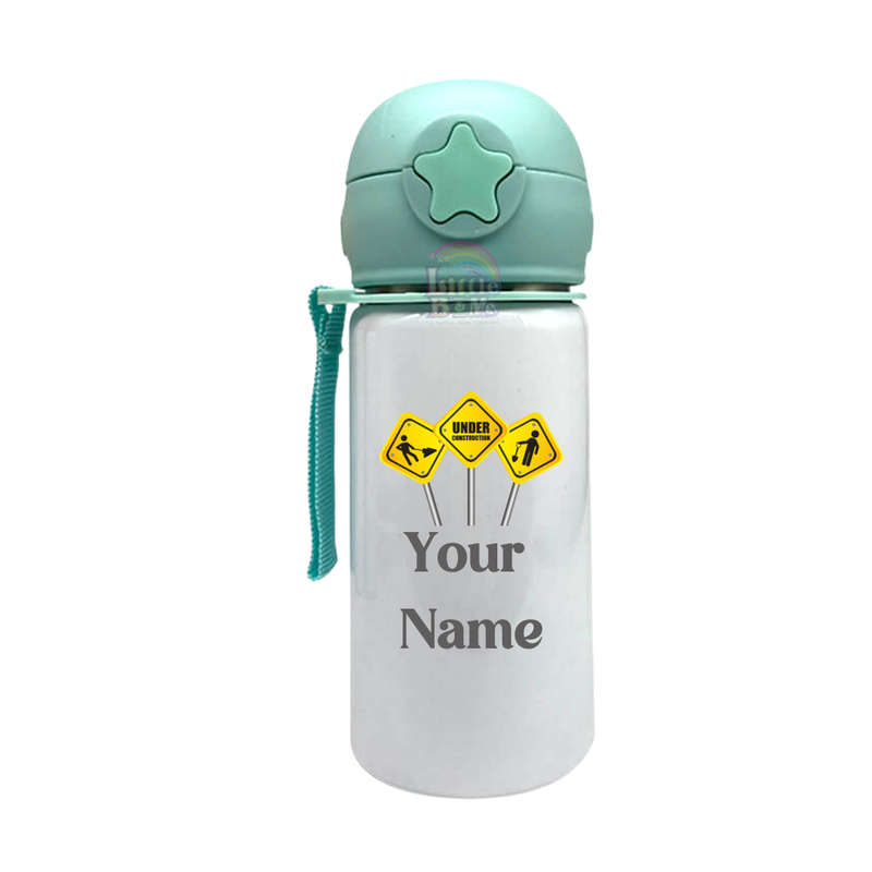 Personalized Star Straw Water Bottle - Construction