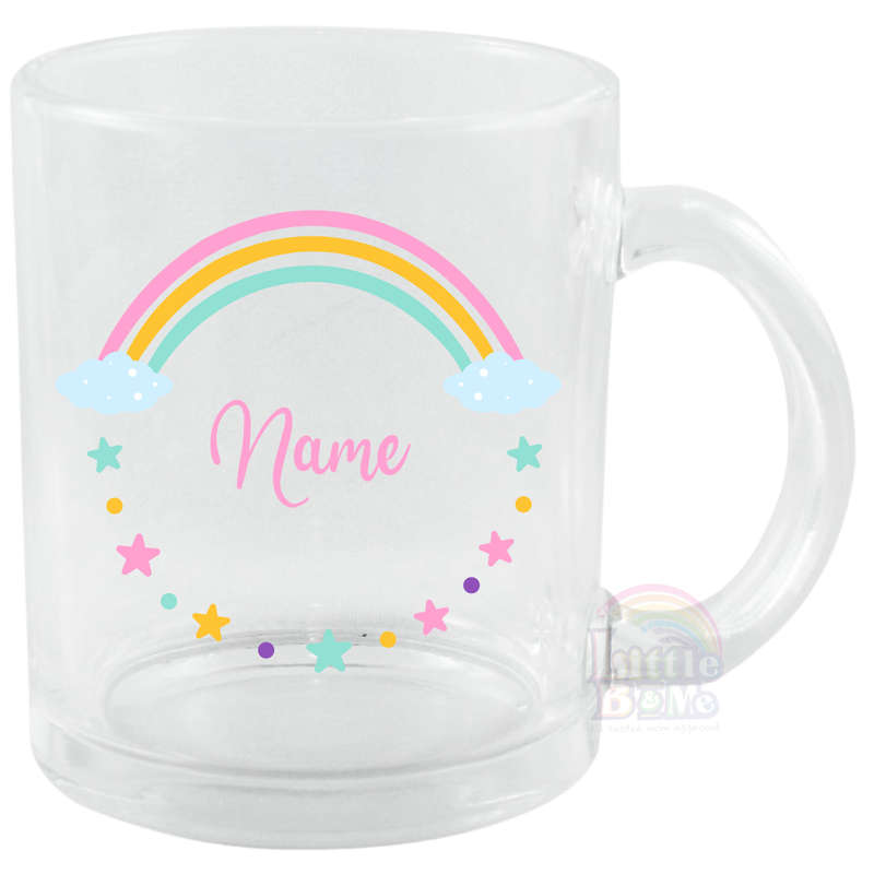 Personalized Clear Rainbow Mug