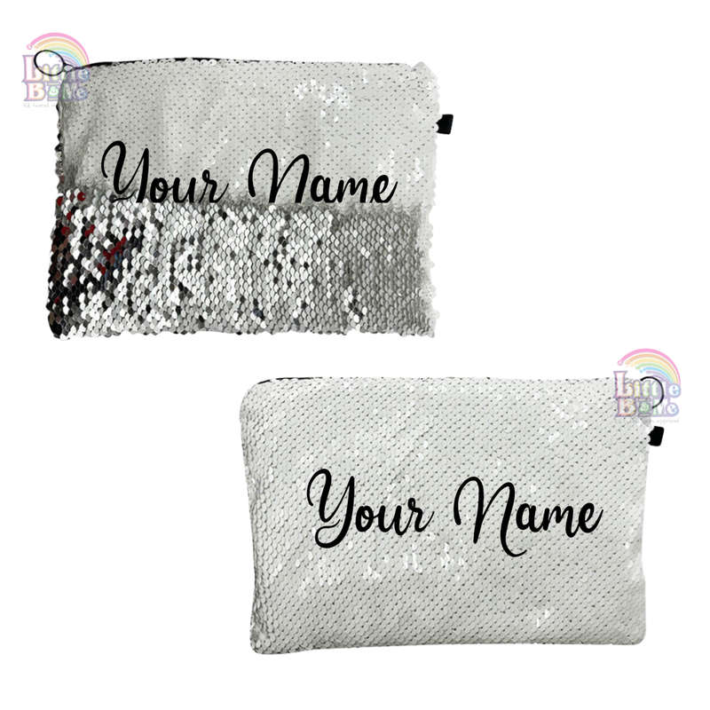 Personalized Sequin Cosmetic Bag- Name