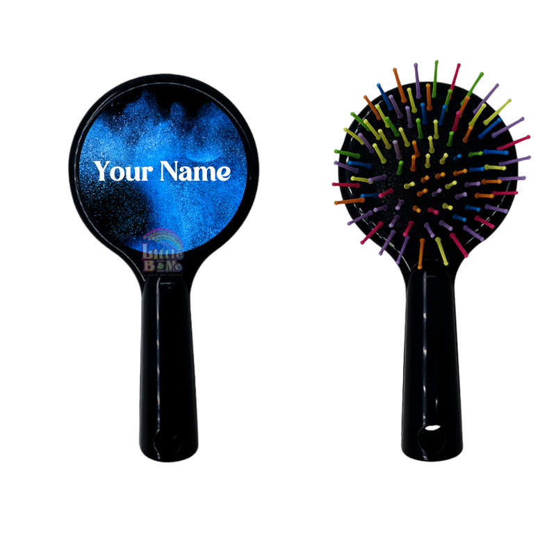 Personalized Hairbrush - Blue Smoke