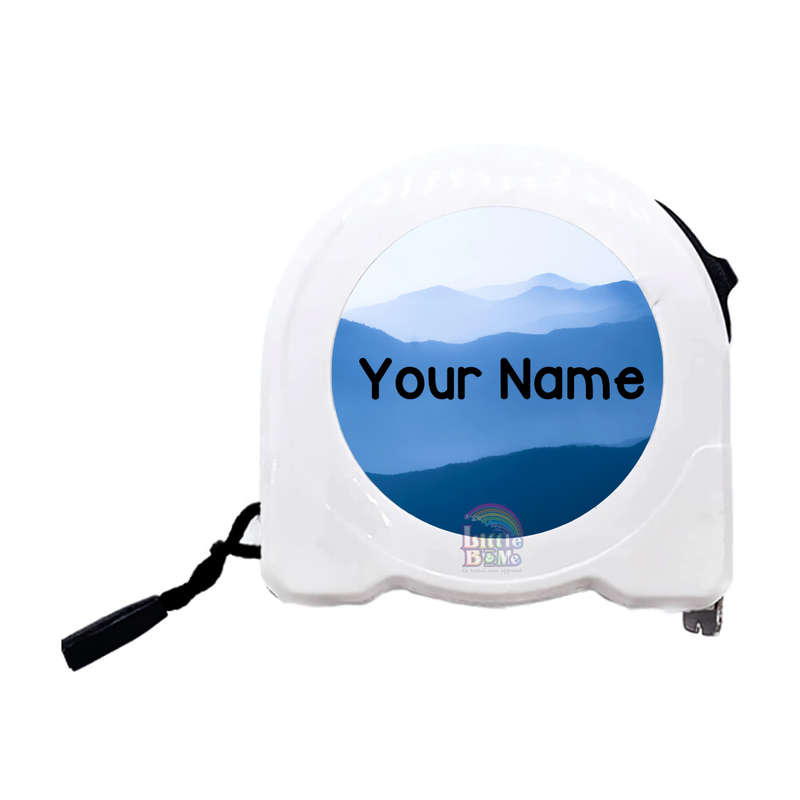 Personalized Tape Measure - Mountains