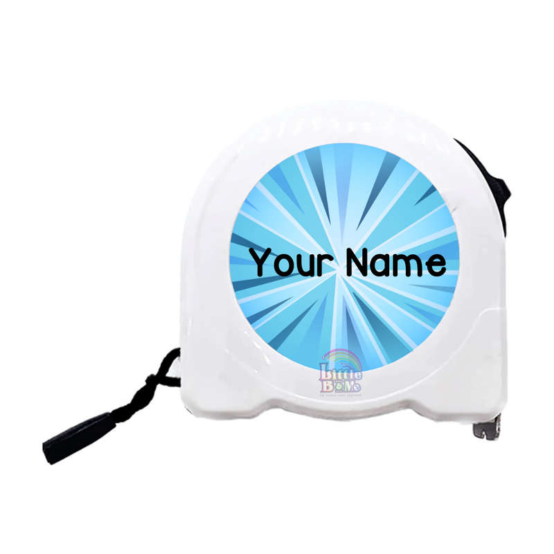 Personalized Tape Measure - Blue Stripes