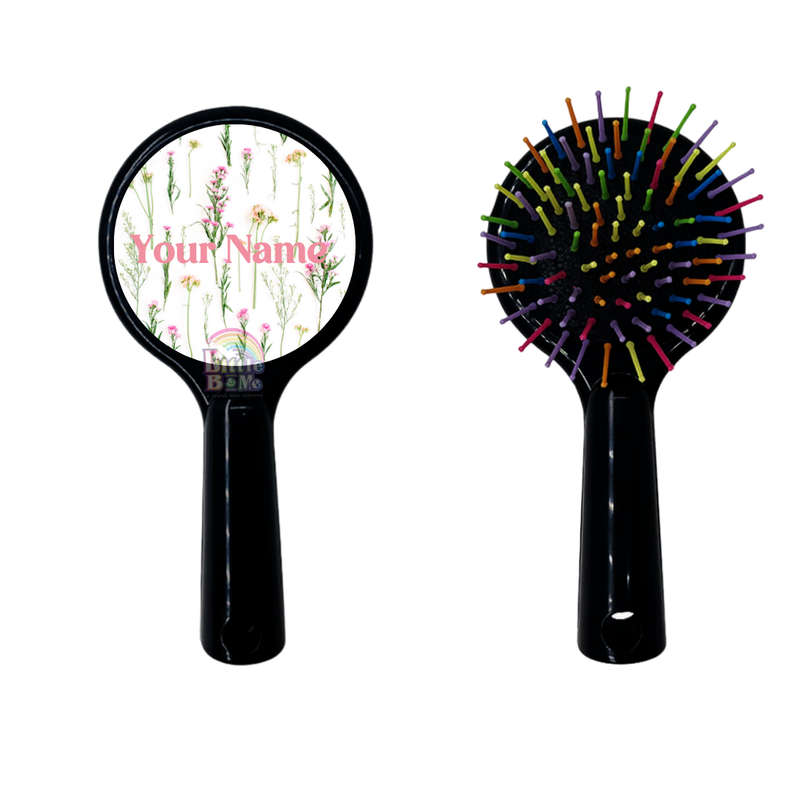 Personalized Hairbrush - Wildflowers