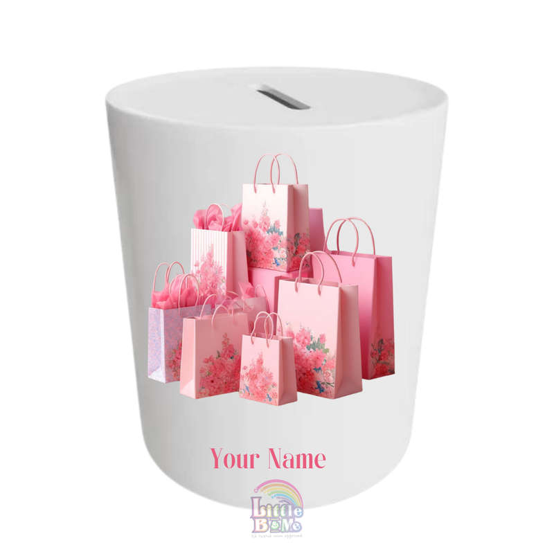 Personalized Money Box - Shopping Bags