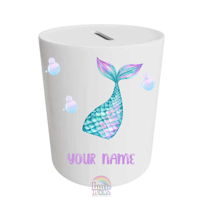 Personalized Money Box - Mermaid