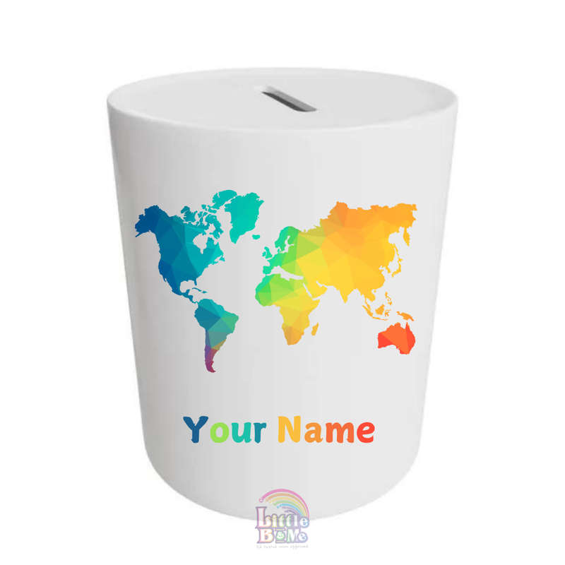 Personalized Money Box - Map
