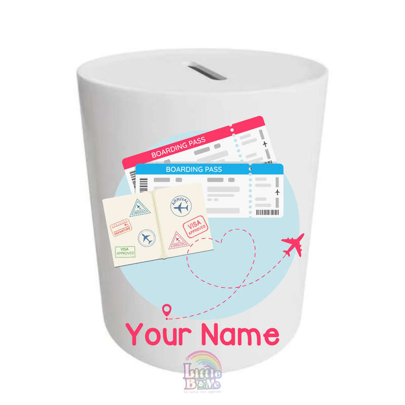 Personalized Money Box - Travel