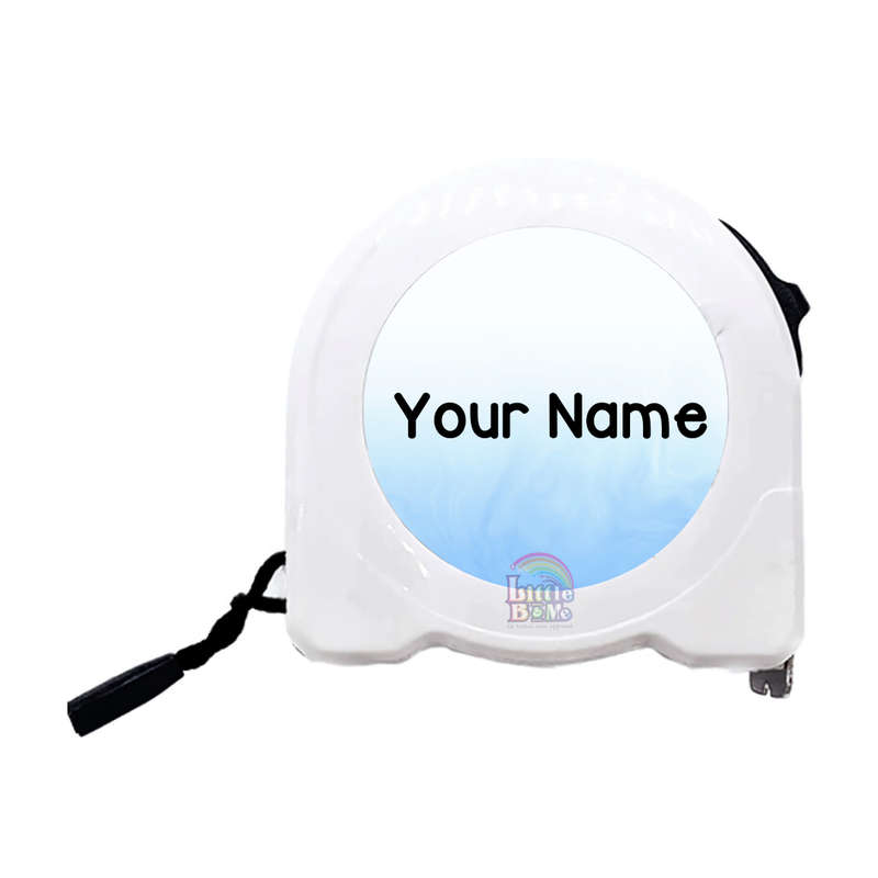 Personalized Tape Measure - Blue And White