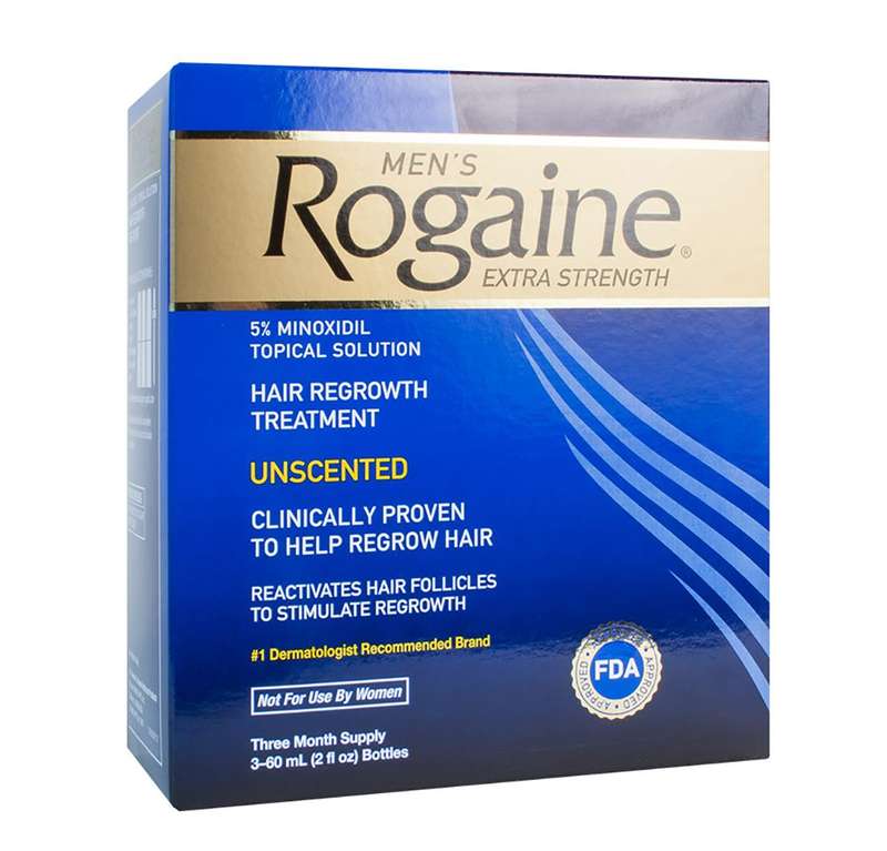 Rogaine Extra Strength 5% Minoxidil Treatment for Men (3 Month Supply)