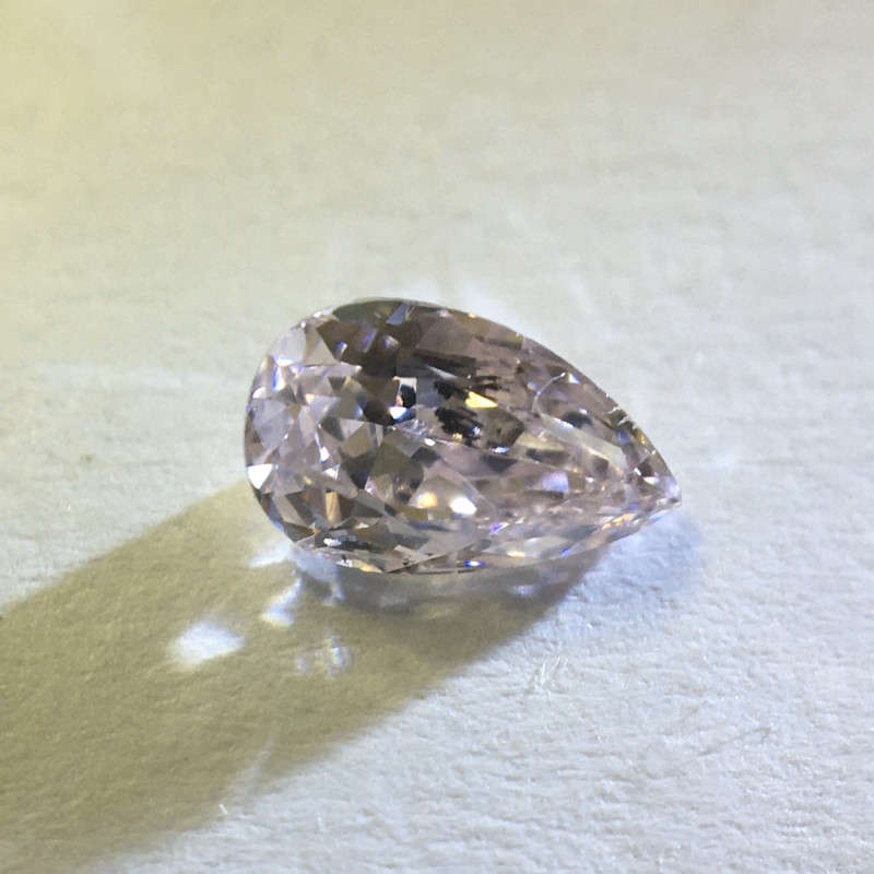 0.28 Fancy Light Pink GIA Pear Certified Natural Loose Diamond