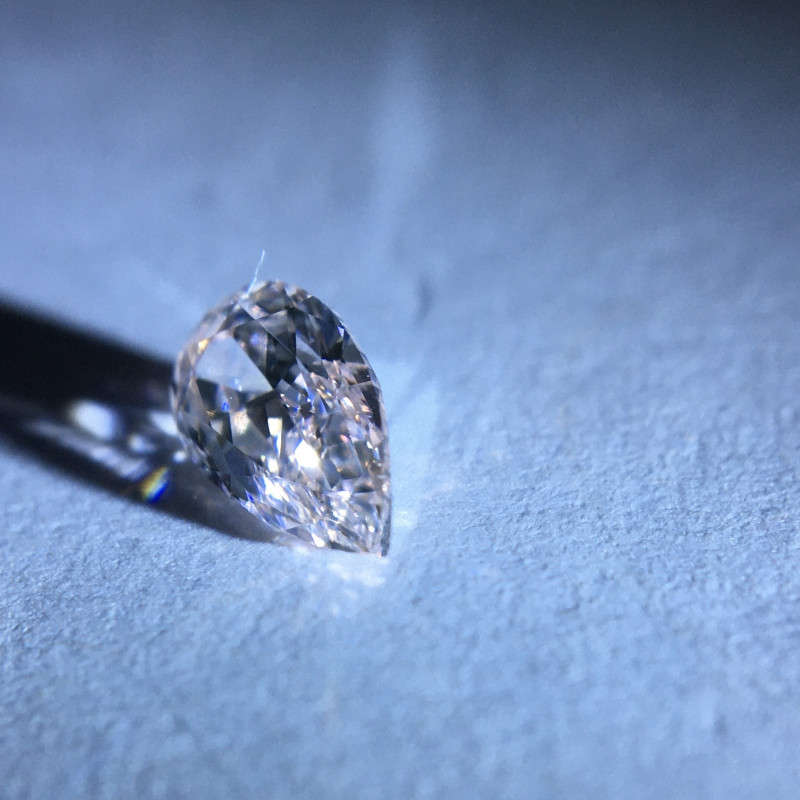 0.28 Fancy Light Pink GIA Pear Certified Natural Loose Diamond