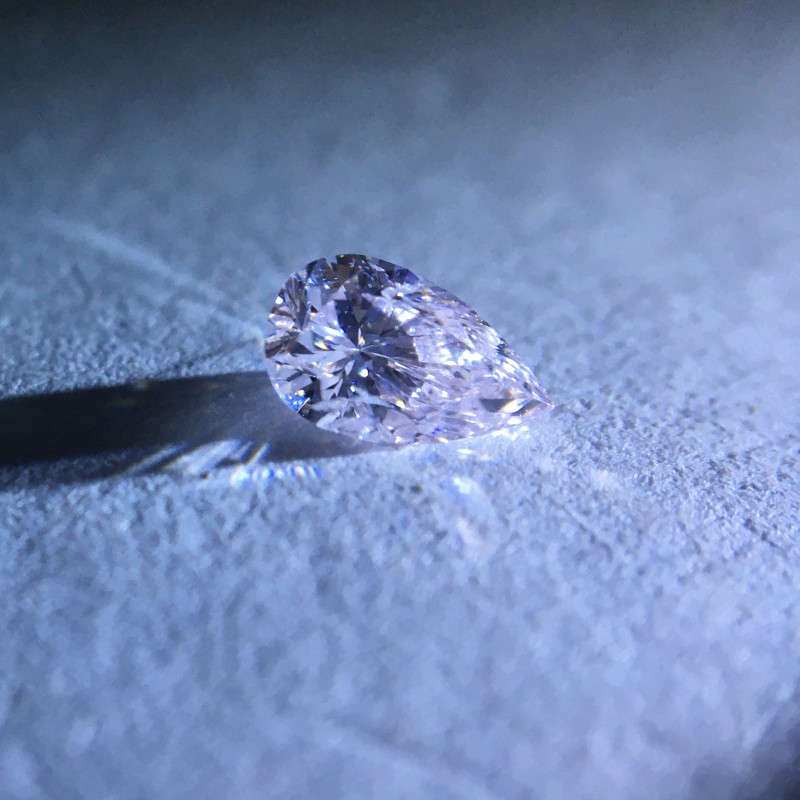 0.18 Light Pink Pear GIA Certified Natural Loose Diamond