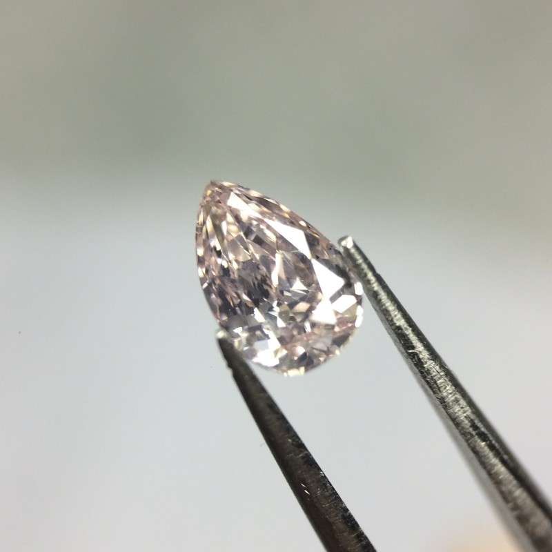 0.28 Fancy Light Pink GIA Pear Certified Natural Loose Diamond