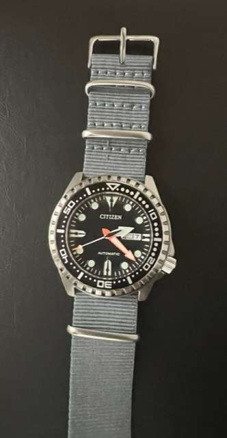 16mm Nato Watch Strap Grey