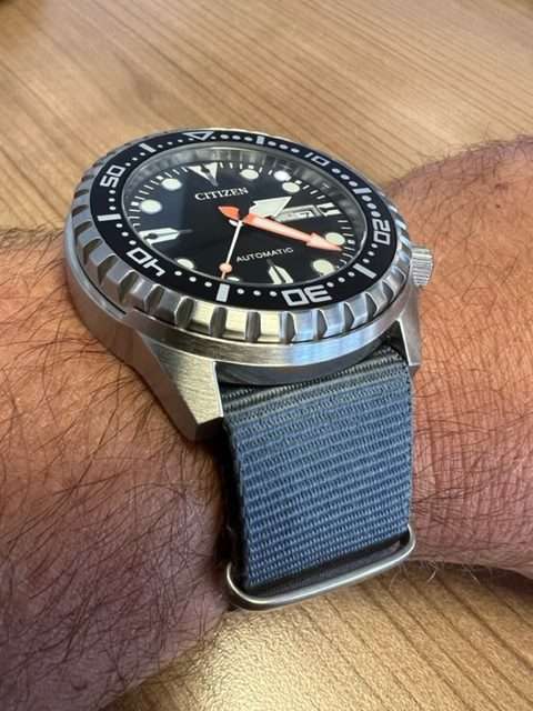 16mm Nato Watch Strap Grey