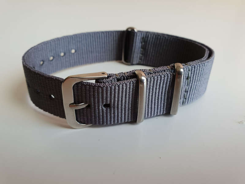 16mm Nato Watch Strap Grey