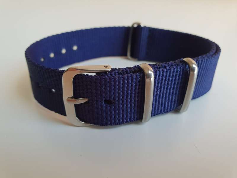 18mm Nato Watch Strap Navy Blue