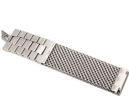 24mm Stainless Steel Shark Mesh Bracelet