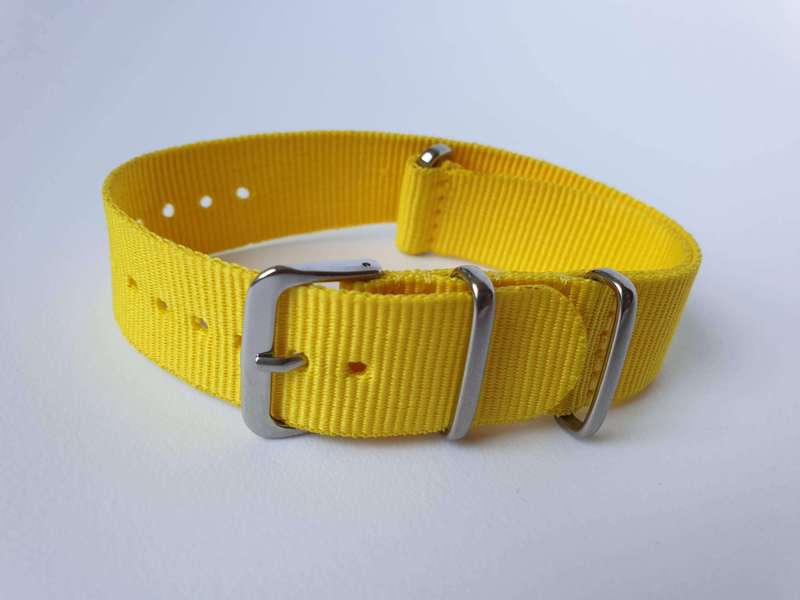 20mm Nato Watch Strap Yellow