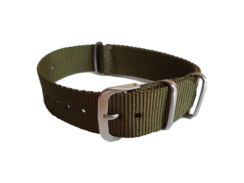 22mm Nato Watch Strap Khaki Green