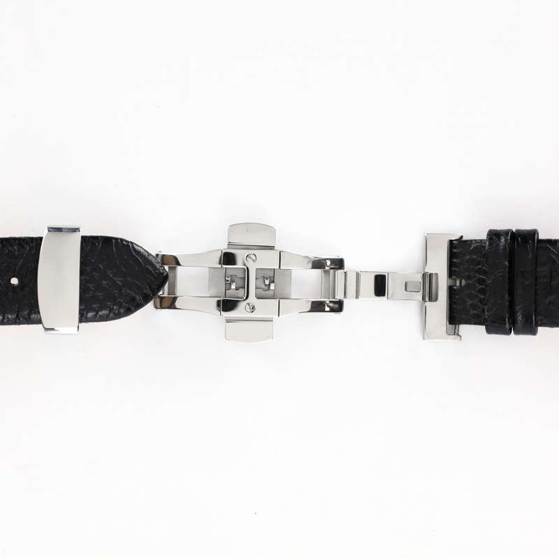 Deployant Clasp/Buckle with Double Push Button Release (Black)
