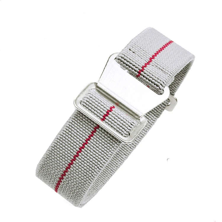 20mm Paratrooper Watch Strap Grey/Red