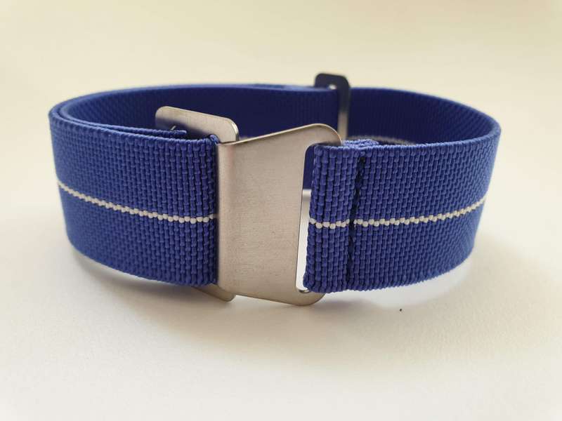 20mm Paratrooper Watch Strap Blue/White