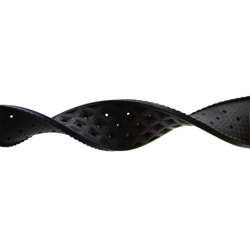 22mm Vintage Tropic Rubber Strap Black